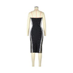 Fashion Strapless Beaded Cutout Gown H7155