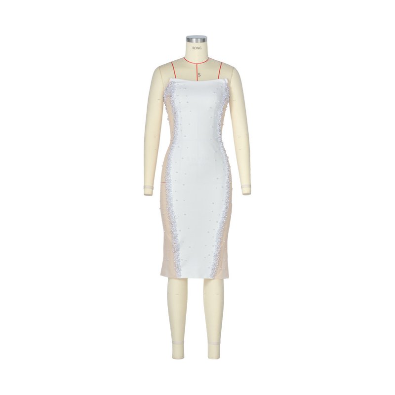 Fashion Strapless Beaded Cutout Gown H7155