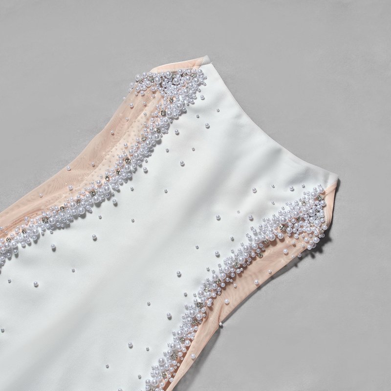 Fashion Strapless Beaded Cutout Gown H7155
