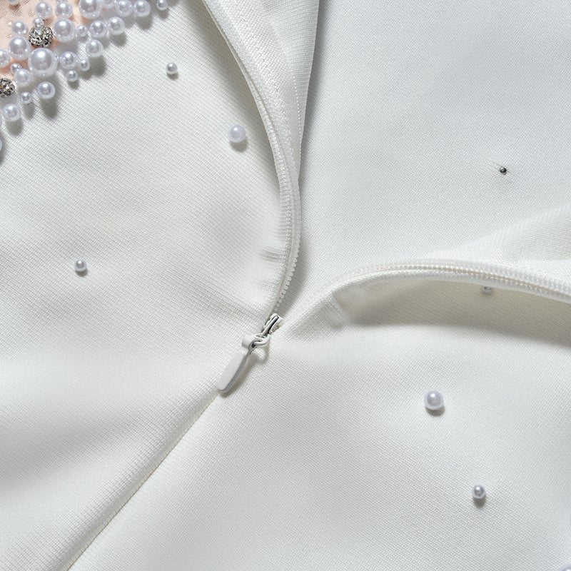 Fashion Strapless Beaded Cutout Gown H7155