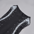 Fashion Strapless Beaded Cutout Gown H7155
