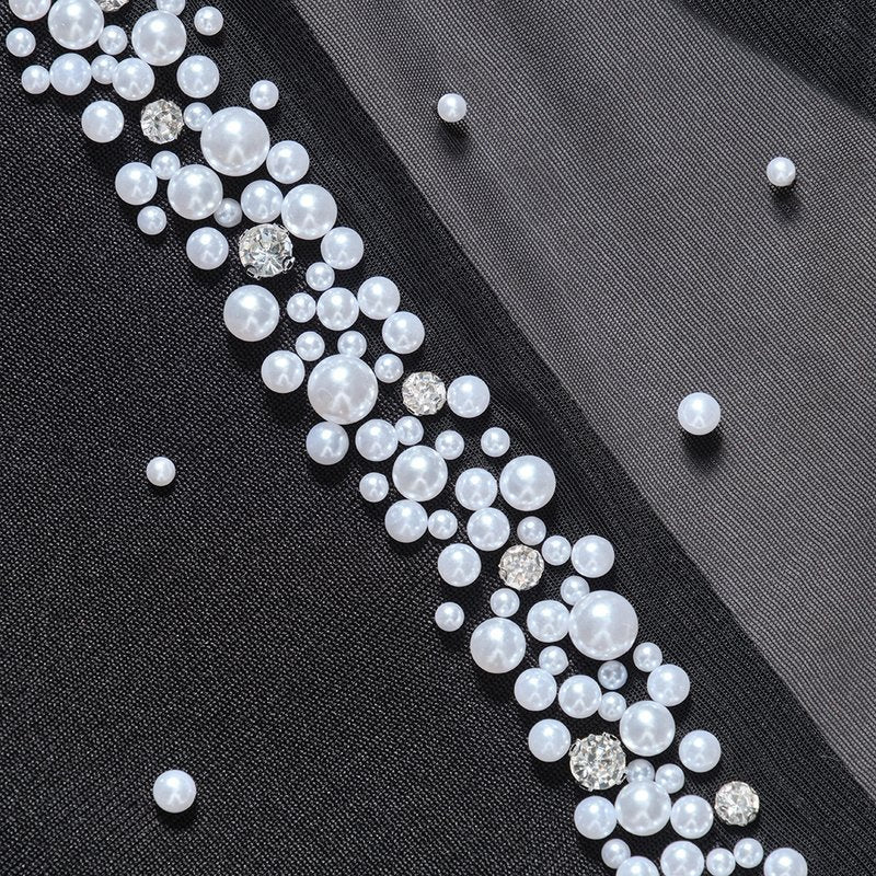 Fashion Strapless Beaded Cutout Gown H7155