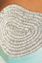 Strapless Beaded Cutout Midi Dress H6015