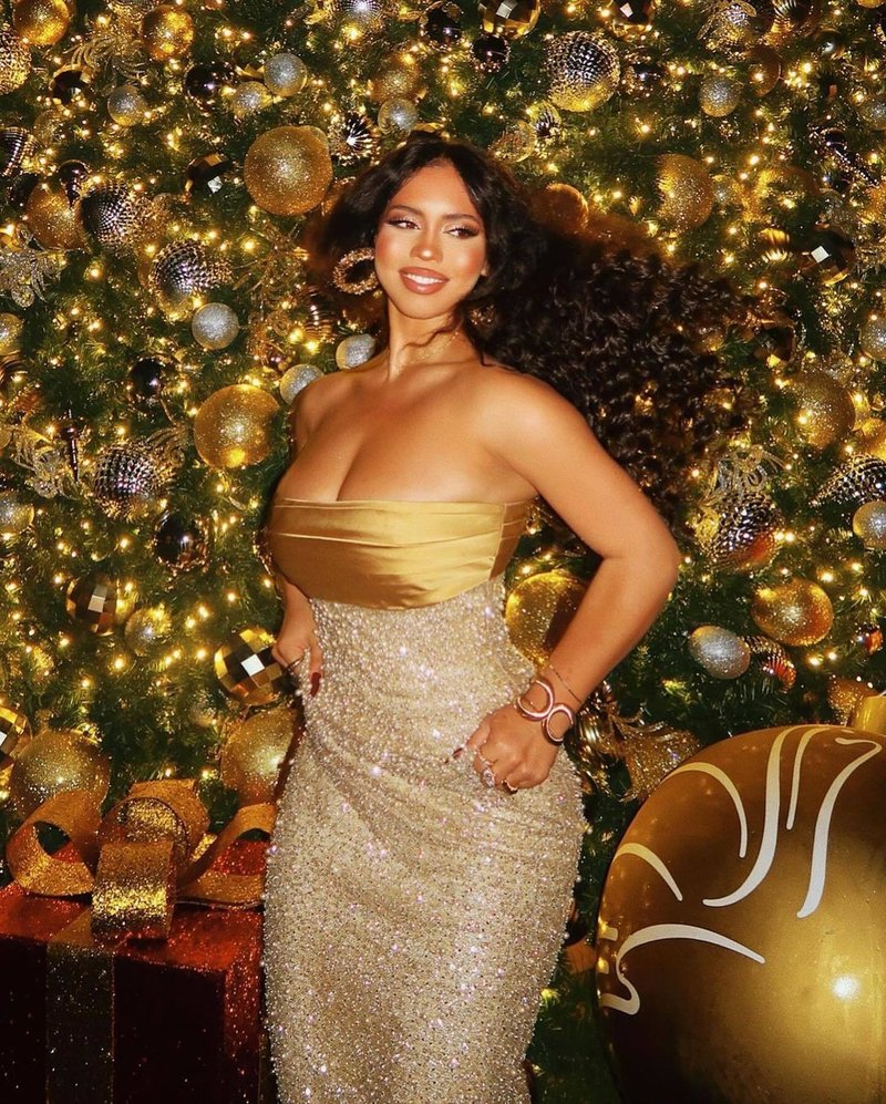 Strapless Beaded Gold Maxi Dress H6723