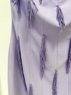 Strapless Beaded Lavender Maxi Dress H6728