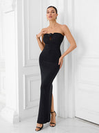 Strapless Beaded Mermaid Gown H6669