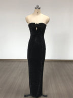 Strapless Beaded Mermaid Gown H6669