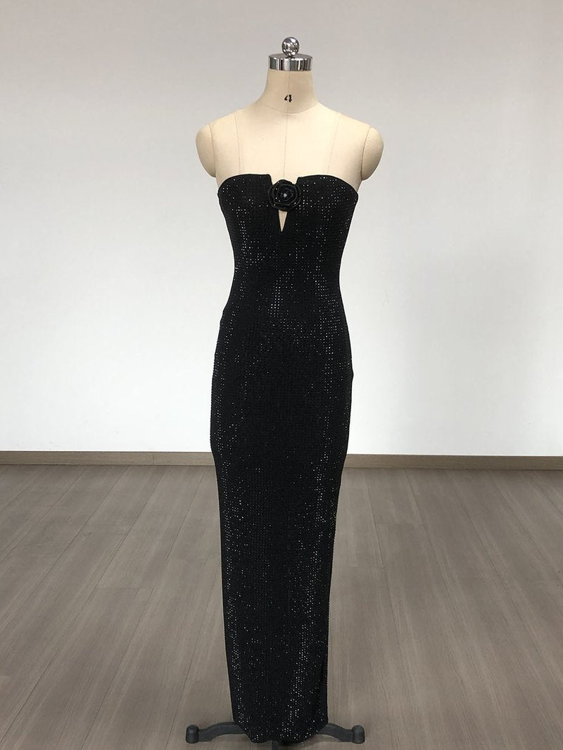 Strapless Beaded Mermaid Gown H6669