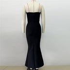 Strapless Beaded Mermaid Midi Dress H6481