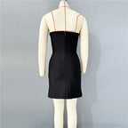 Strapless Beaded Mini Dress H6816