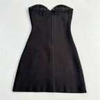 Strapless Beaded Mini Dress H6816