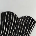 Strapless Beaded Mini Dress H6816