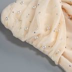 Strapless Beaded Satin Maxi Dress H6836