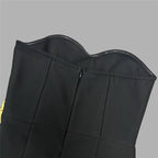 Strapless Black Bandage Dress with Gold Rose Clutch H6452