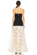 Strapless Black Circle Skirt Gown H6635