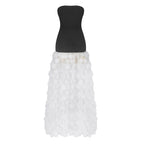 Strapless Black Circle Skirt Gown H6635