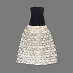 Strapless Black Circle Skirt Gown H6635