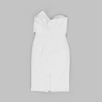 Strapless Bow Front Midi Dress H5321