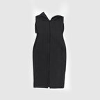 Strapless Bow Front Midi Dress H5321