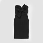 Strapless Bow Front Midi Dress H5321