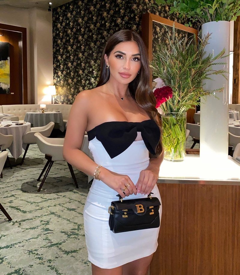 Strapless Bow White Bandage Dress H5806