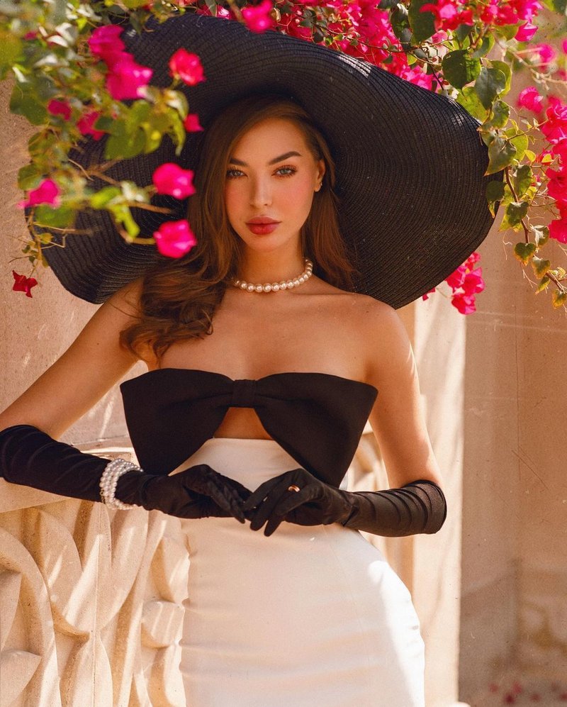 Strapless Bow White Bandage Dress H5806