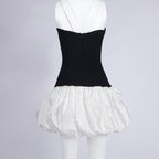 Strapless Butterfly Print Mini Dress H6654
