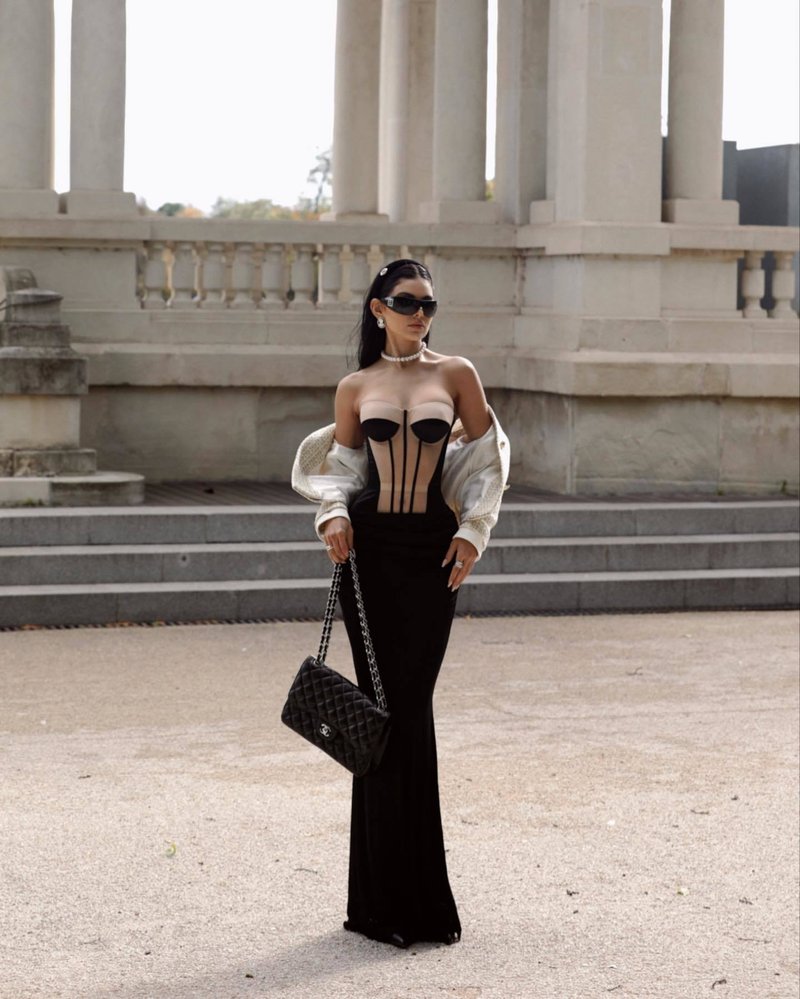 Strapless Corset Maxi Dress H6214