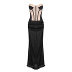 Strapless Corset Maxi Dress H6214