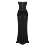 Strapless Corset Maxi Dress H6214