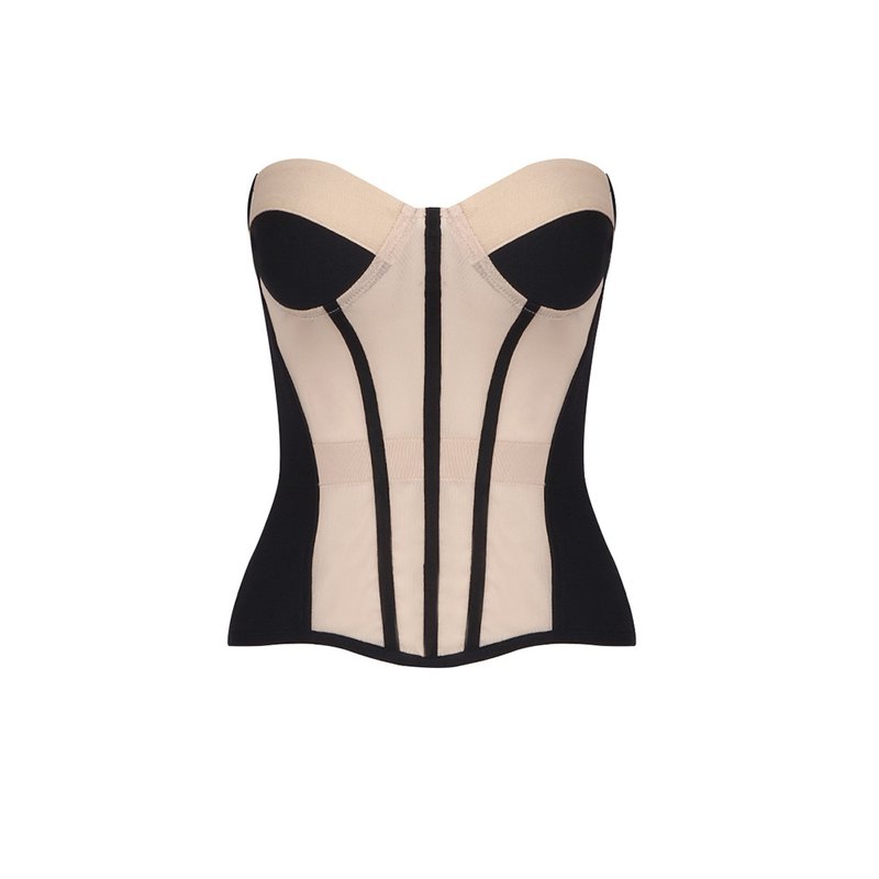 Strapless Corset Maxi Dress H6214