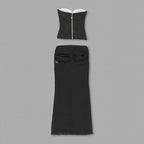 Strapless Corset Maxi Dress H6214