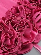 Strapless Corset Ruffle Mini Dress H6504
