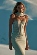 Strapless Corset Sheath Dress H6721