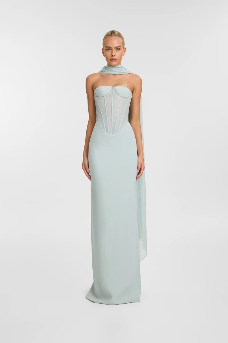 Strapless Corset Sheath Dress H6721