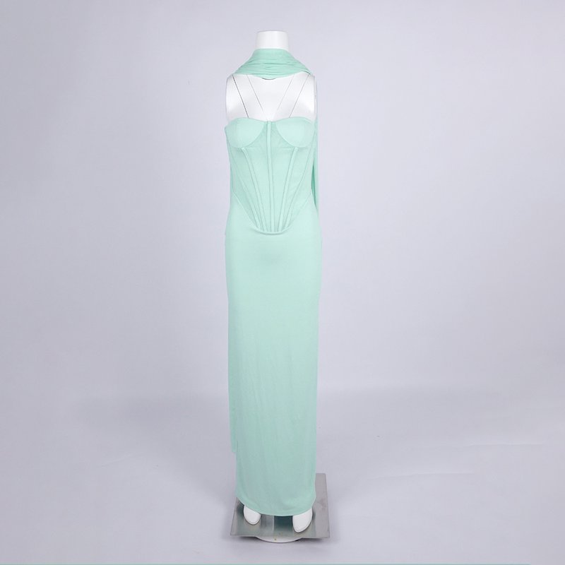 Strapless Corset Sheath Dress H6721