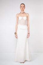Strapless Corset Sheath Gown H7012