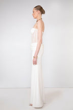 Strapless Corset Sheath Gown H7012