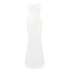Strapless Corset Sheath Gown H7012