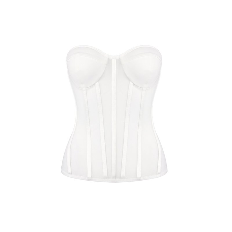 Strapless Corset Sheath Gown H7012