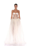Strapless Corset Tulle Ball Gown H6480