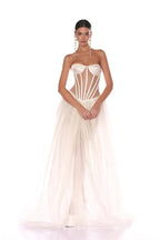 Strapless Corset Tulle Ball Gown H6480