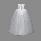 Strapless Corset Tulle Ball Gown H6480