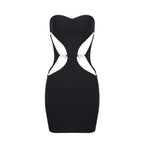 Strapless Cutout Bandage Dress H5970