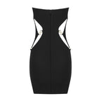 Strapless Cutout Bandage Dress H5970