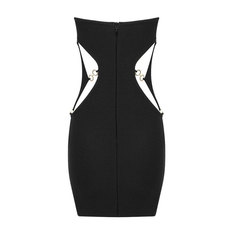 Strapless Cutout Bandage Dress H5970