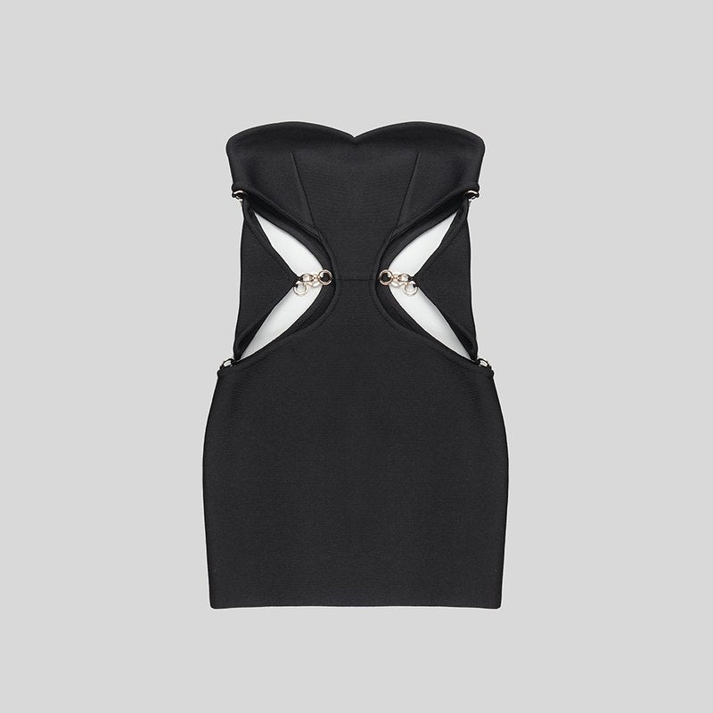 Strapless Cutout Bandage Dress H5970