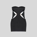Strapless Cutout Bandage Dress H5970