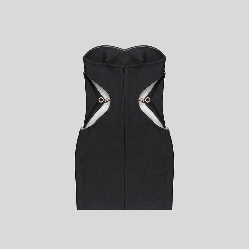Strapless Cutout Bandage Dress H5970
