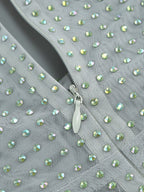 Strapless Cutout Beaded Maxi Dress H6316